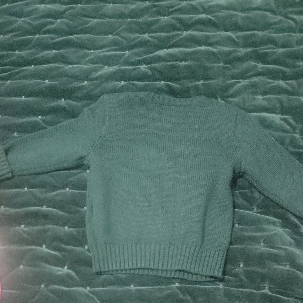 Ralph Lauren Green Sweater with Bear and Dog Design - Picture 2 of 5